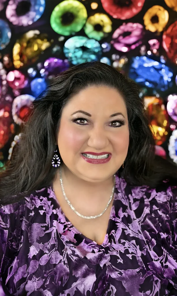 Michele Luna, founder of VOLU, U.S. jewelry trade show sales representative.