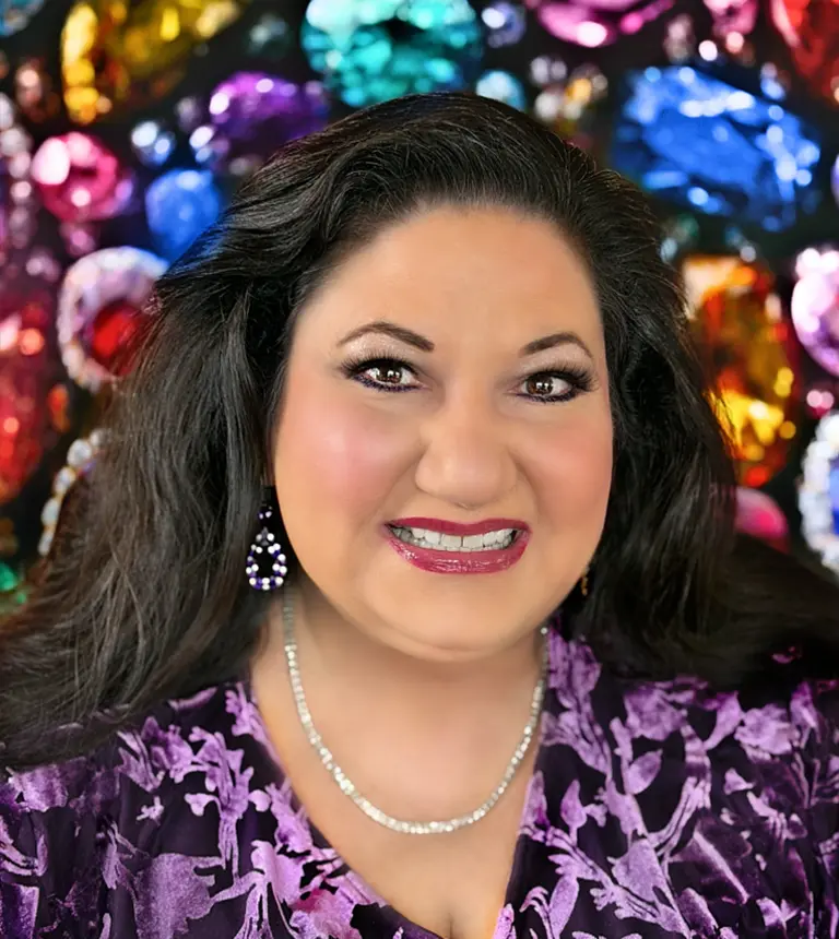 Michele Luna, founder of VOLU, U.S. jewelry trade show sales representative.